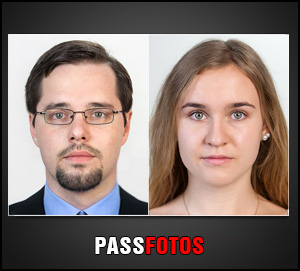 Wir erstellen qualitative Passfotos in der Innenstadt mit QR-Code