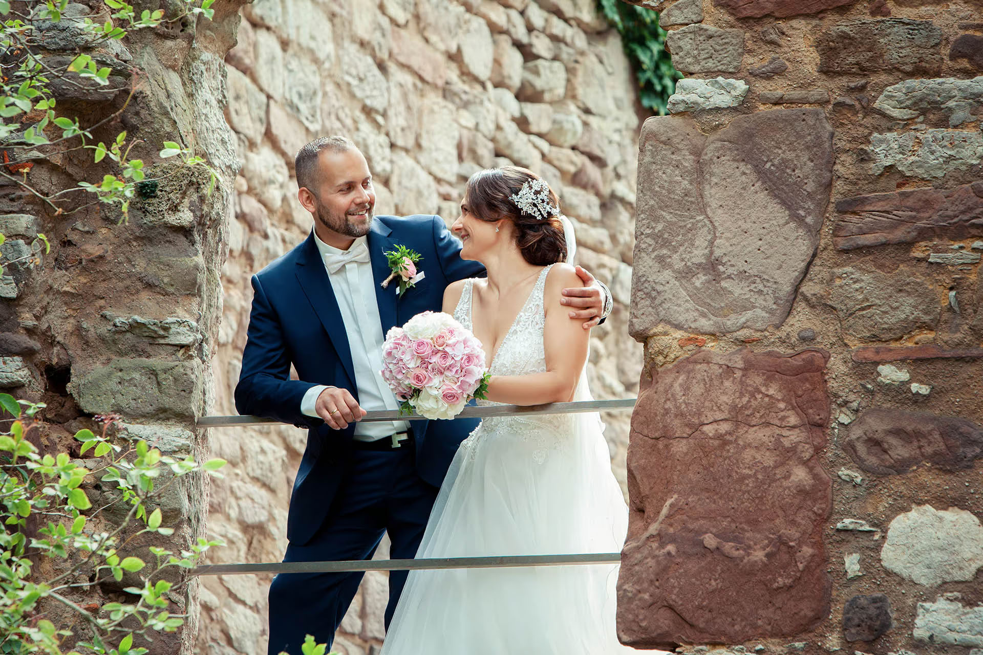 Hochzeitsfotos in Burgruine Hardenberg