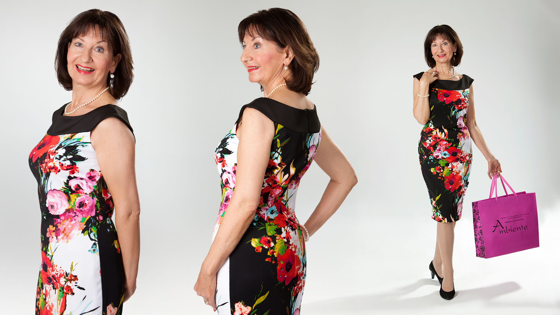 Werbefotos für Abendmode Boutique Ambiente