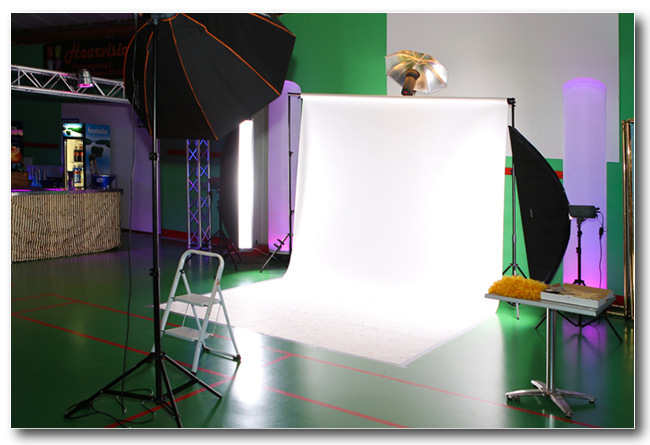 Organisation eines mobilen Fotostudios während des Abschlussballs