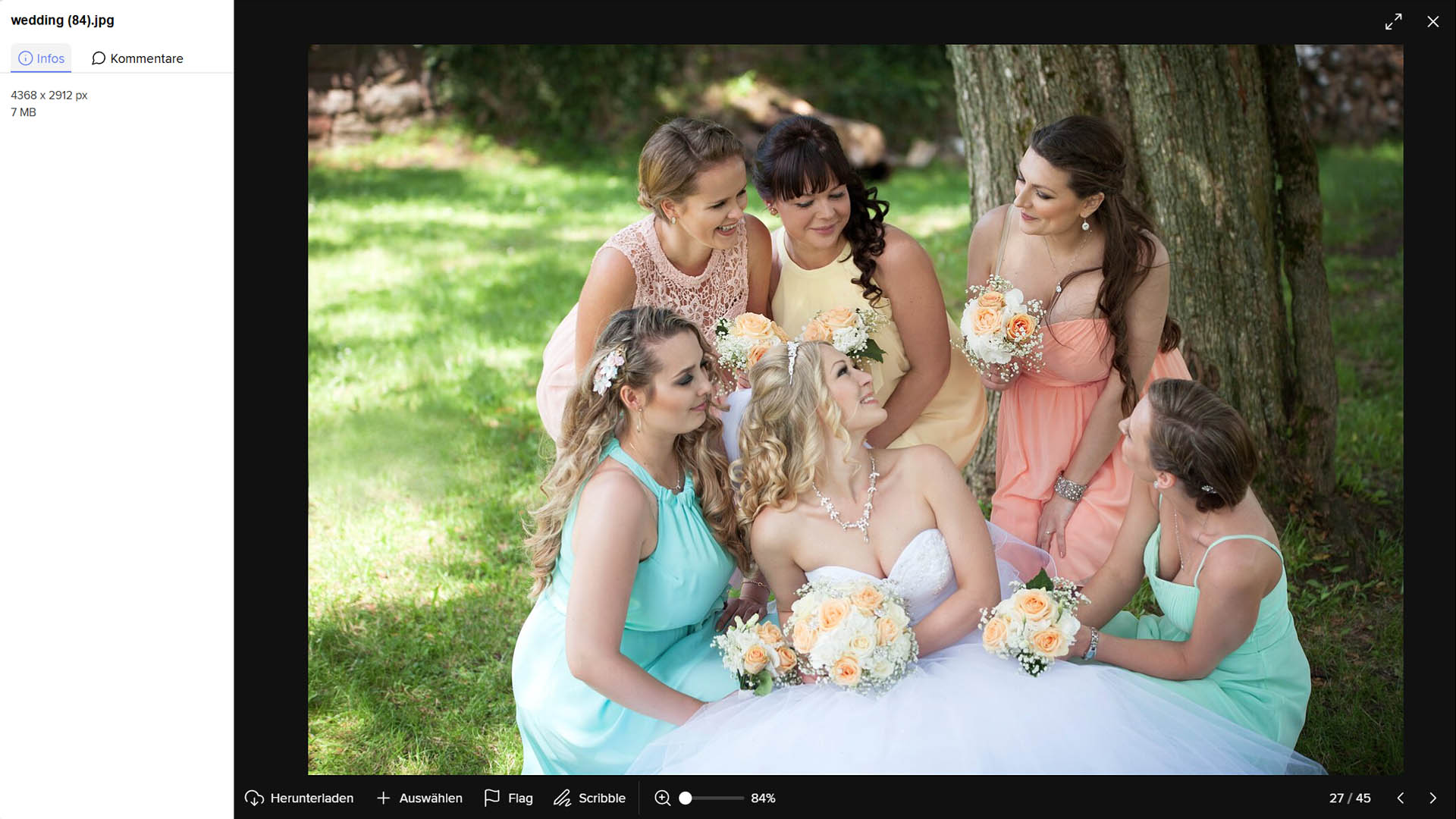 Online-Galerie mit Hochzeitsfotos – Erinnerungen einfach teilen